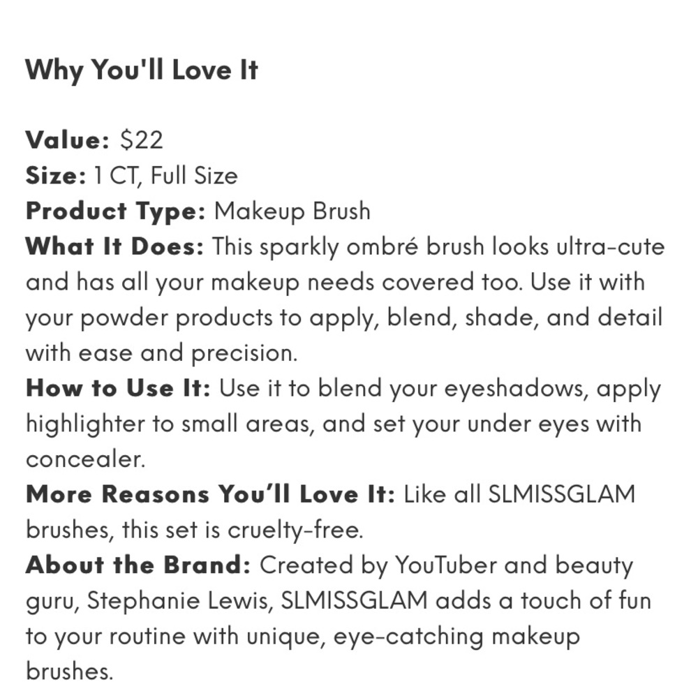 SLMISSGLAM BB5 Powder Brush - Picture 2 of 3